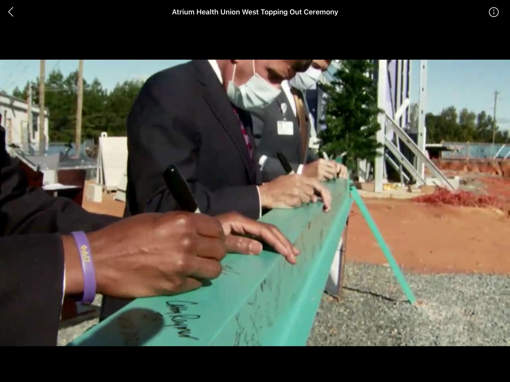 topping out event
